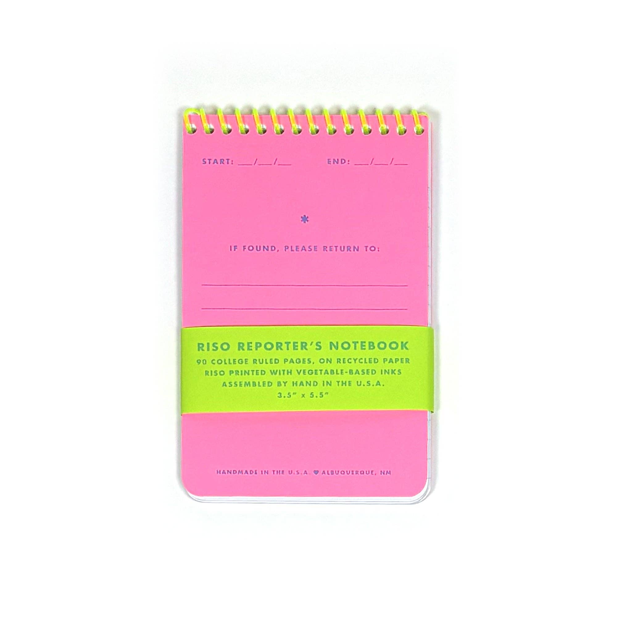Risograph Reporter's Notebook