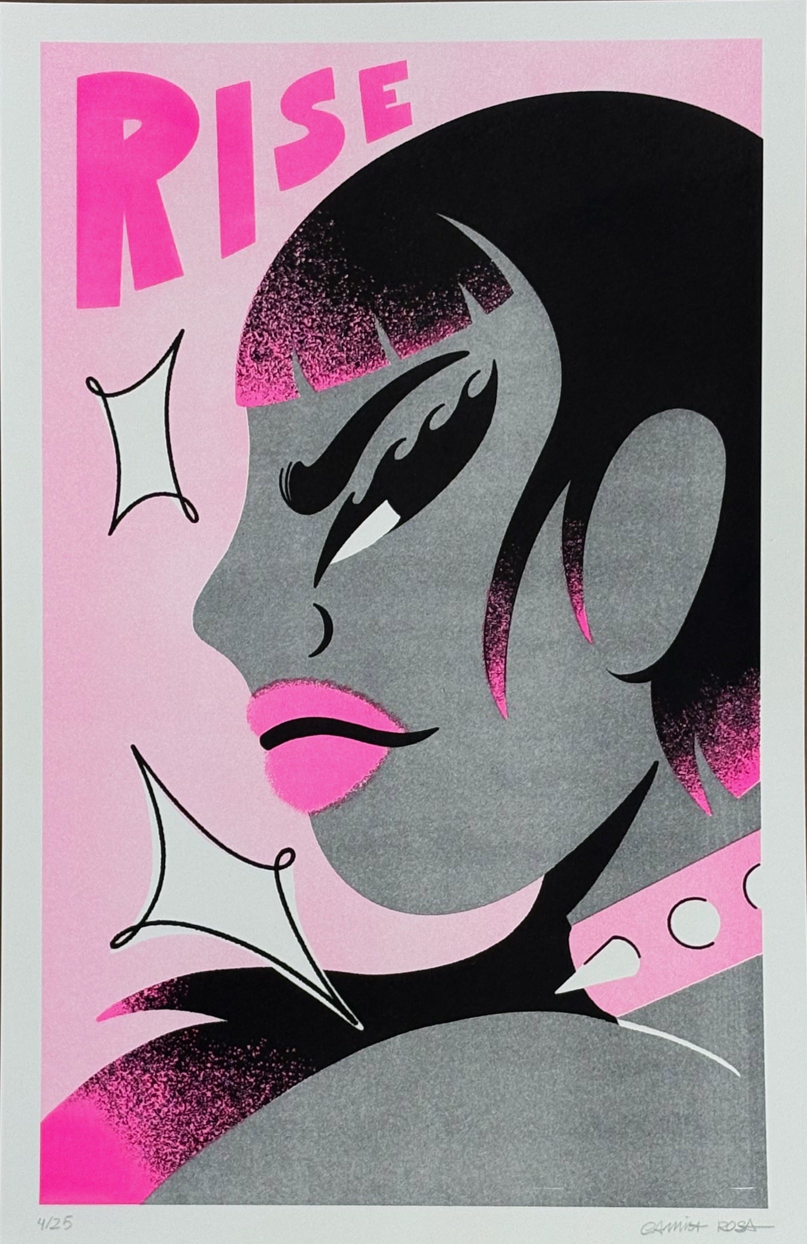 Camila Rosa - Rise Rosograph Print