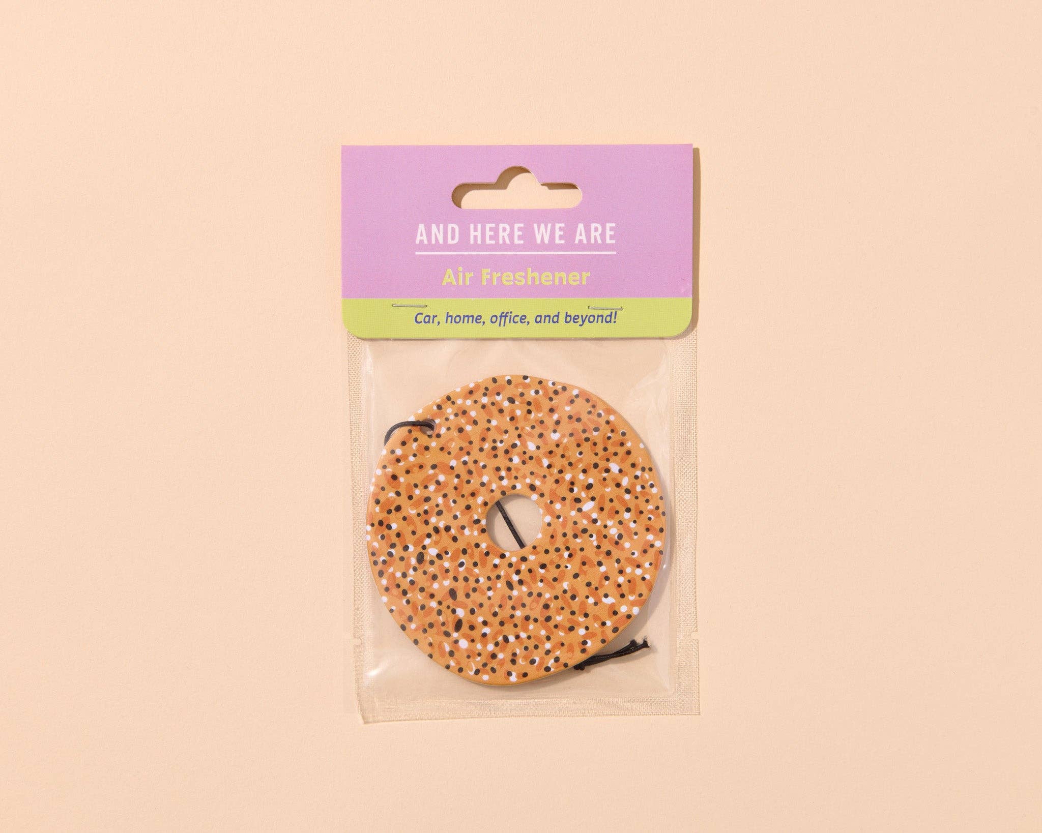 Bagel Air Freshener - Green Tea Scent - Foodie, Breakfast, NYC - Stocking stuffer, Holiday, Gift Guide