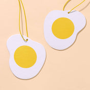 Fried Egg Air Freshener - White Tea Scent - Food, Snack, Breakfast - Stocking stuffer, Holiday, Gift Guide