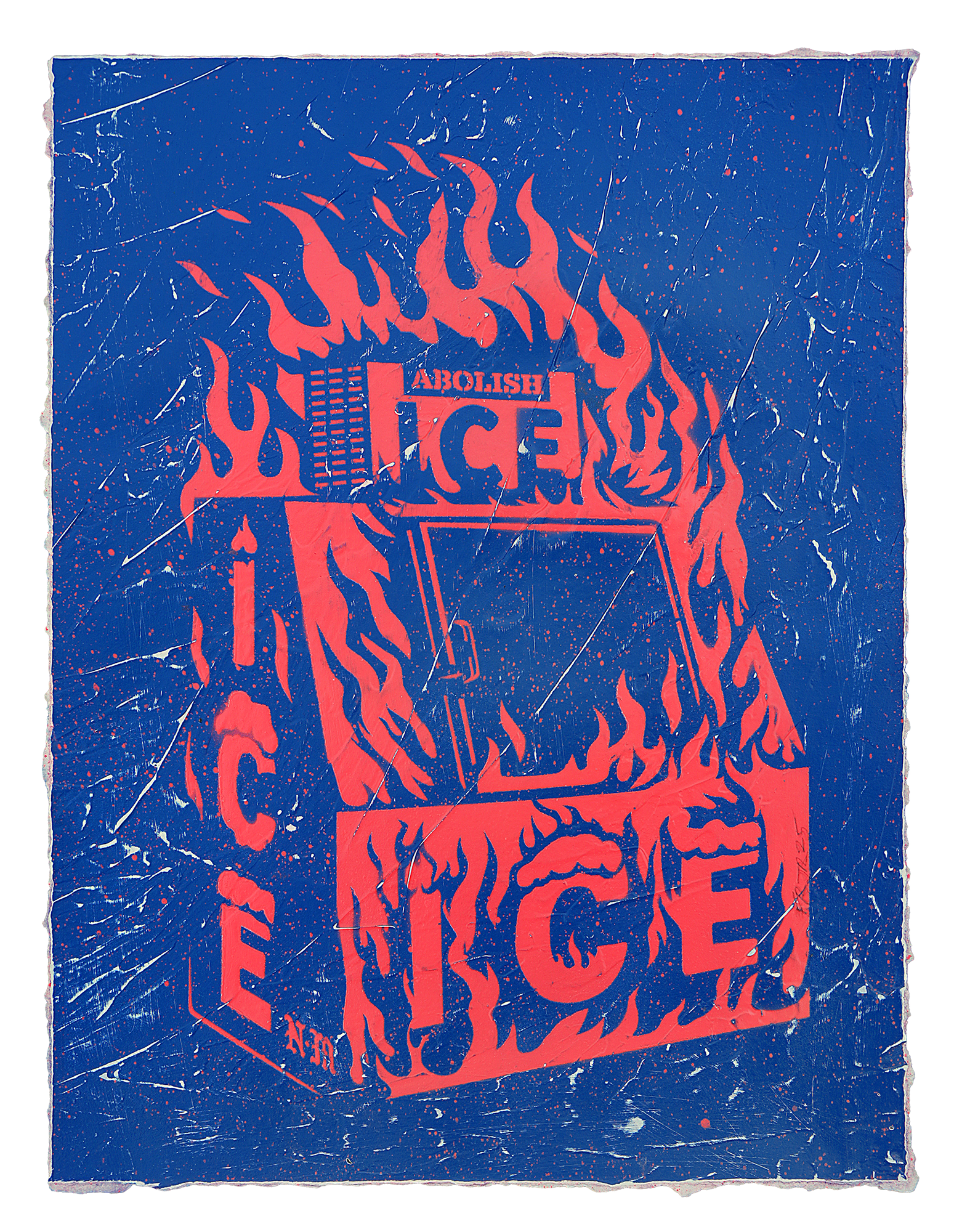 Francisco Reyes Jr. aka Never Made - ABOLISH ICE (BLUE)