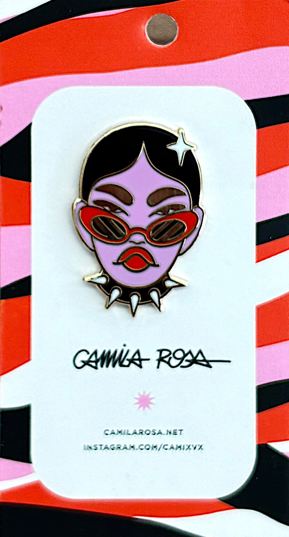 Camila Rosa - Grrrl Pin