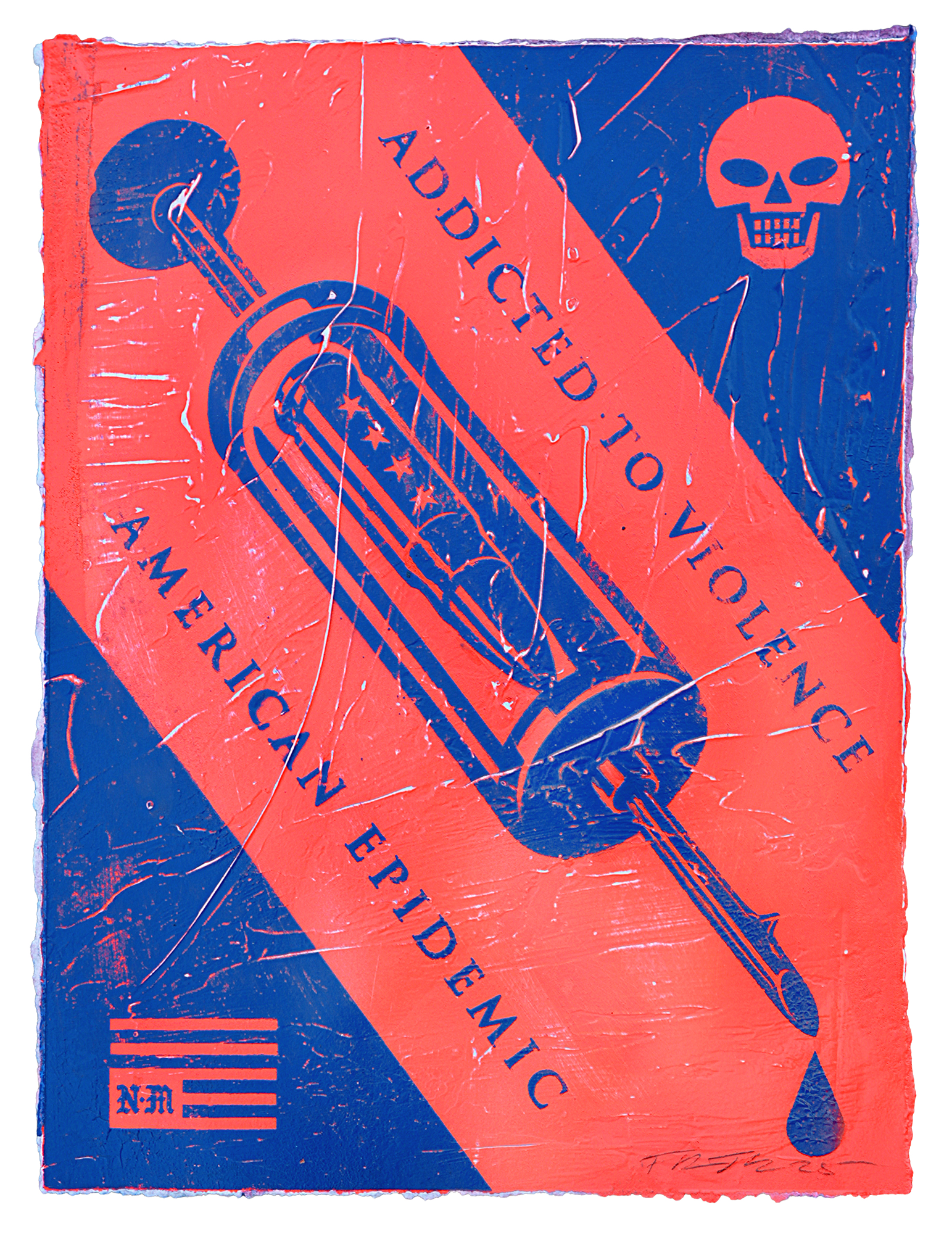 Francisco Reyes Jr. aka Never Made - I’m Afraid of Americans (Blue)