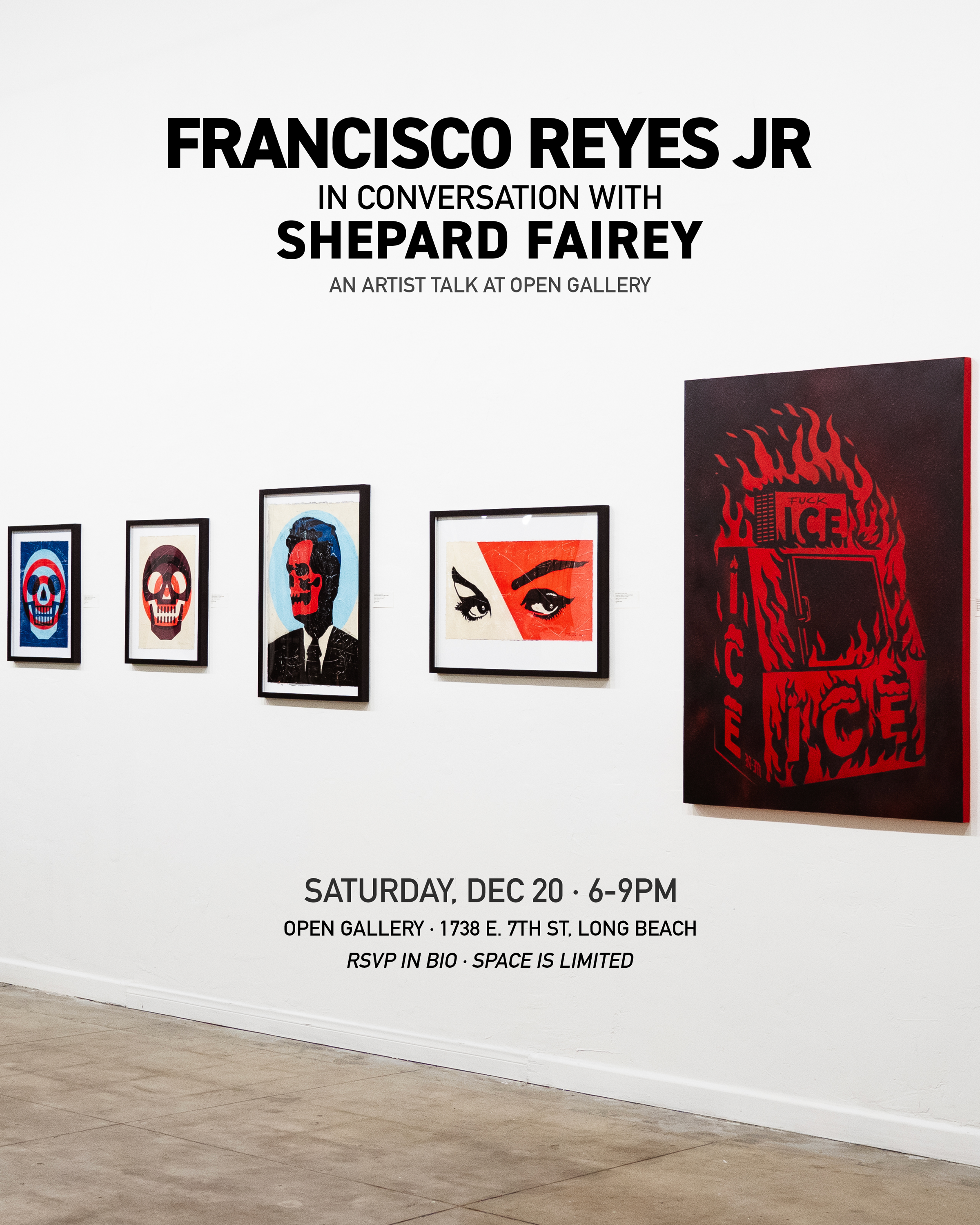 Closing Event for Decay & Dissent: Francisco Reyes Jr. in Conversation with Shepard Fairey