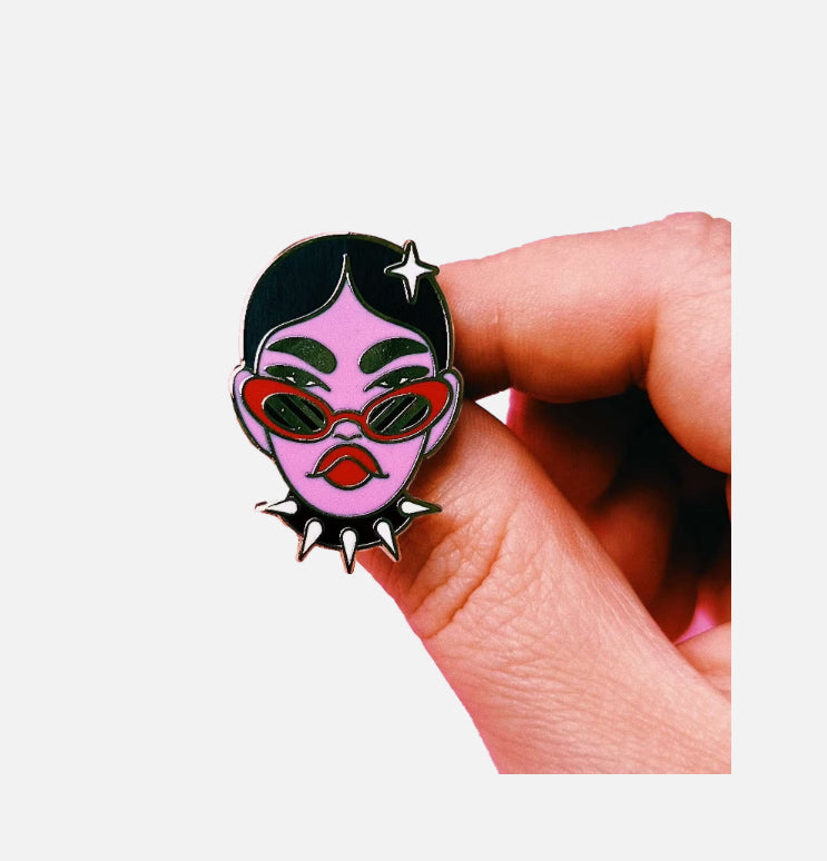 Camila Rosa - Grrrl Pin