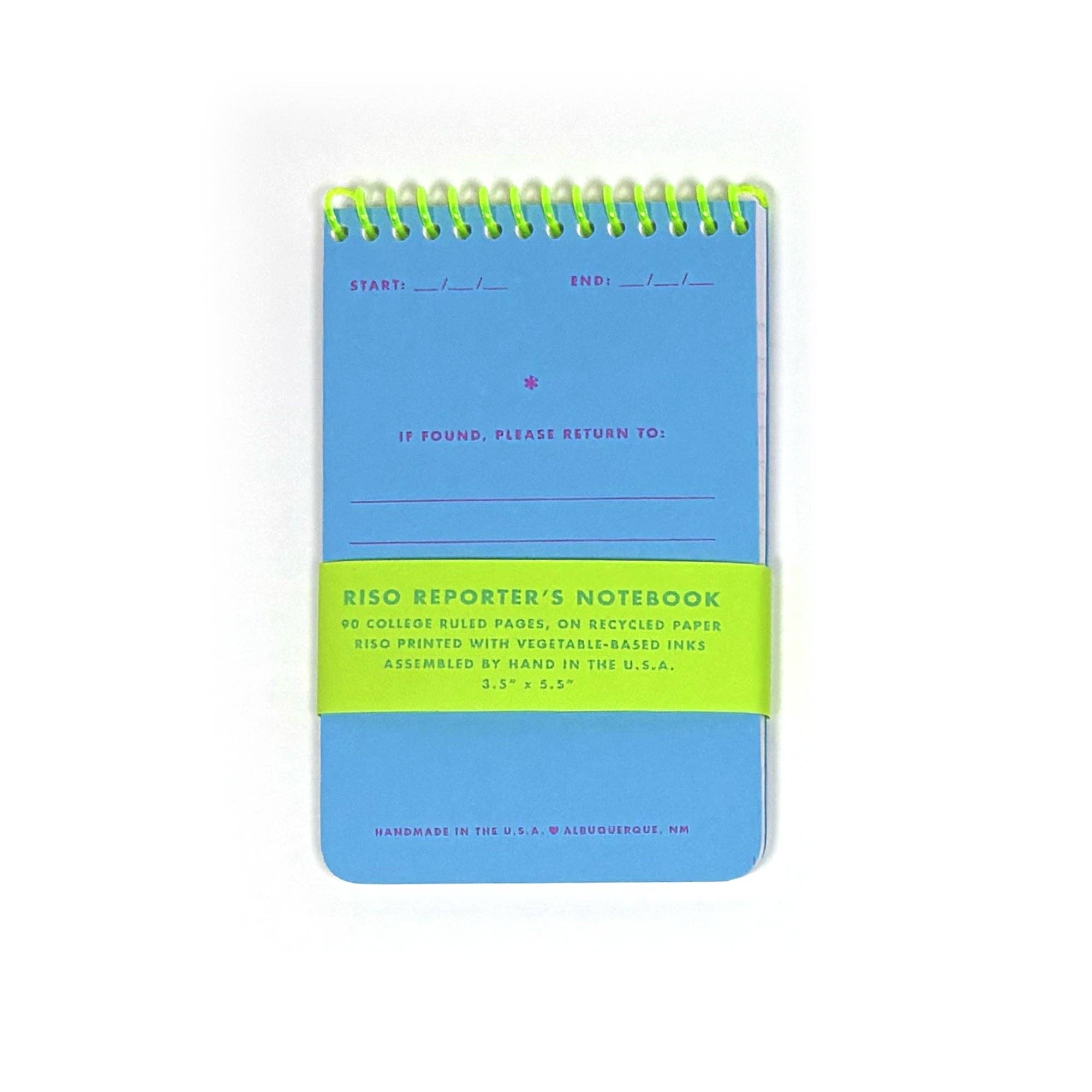Risograph Reporter's Notebook