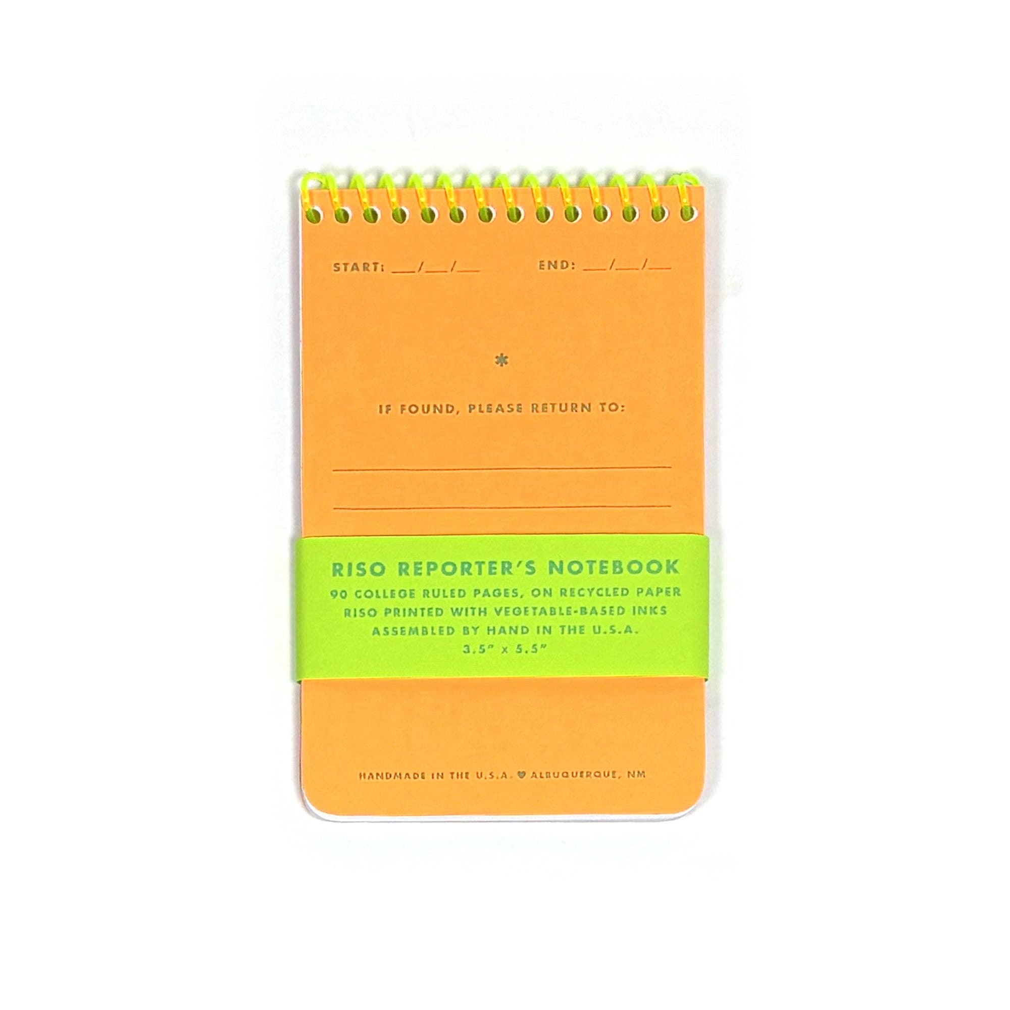 Risograph Reporter's Notebook
