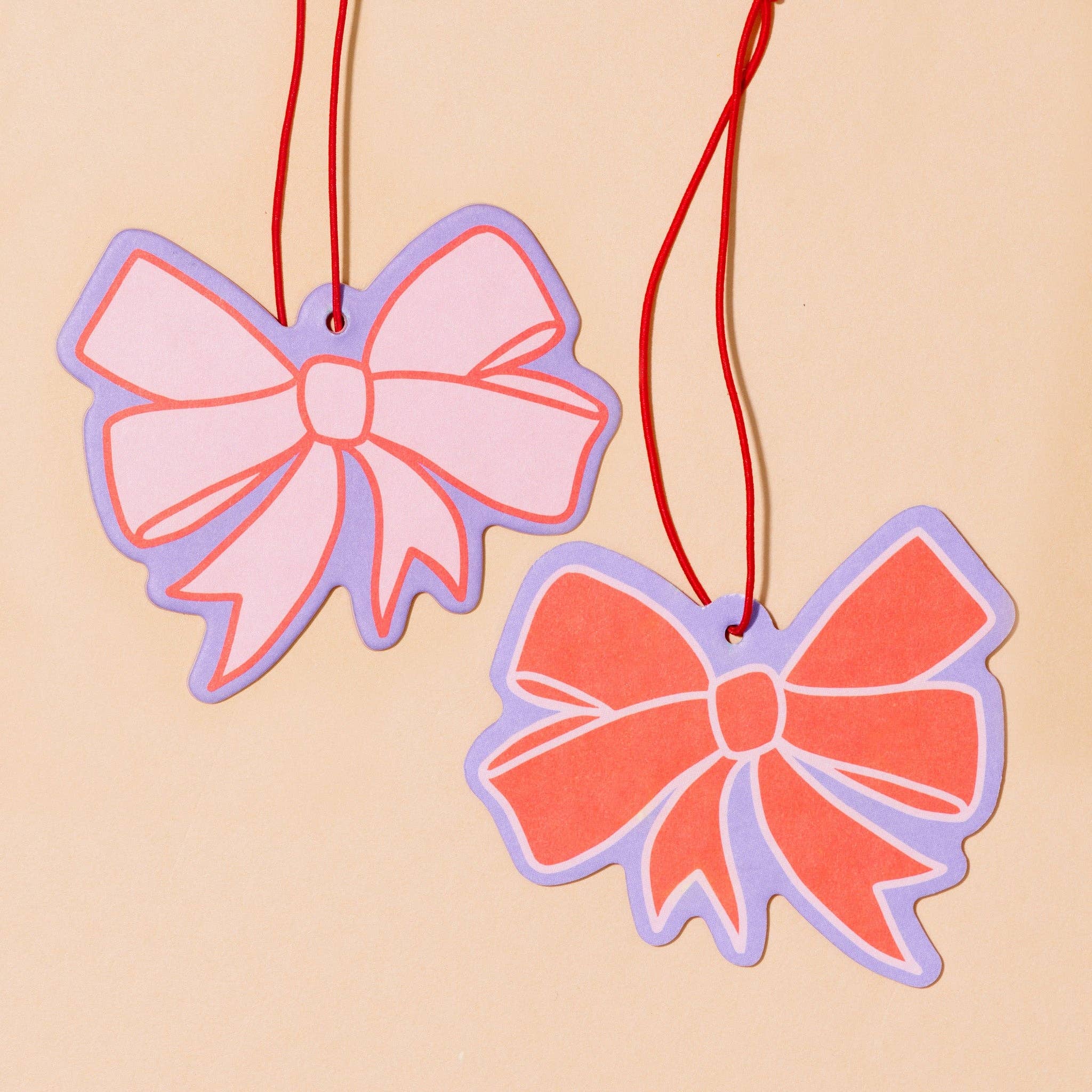 Classic Bow Air Freshener - Cherry Scent - Stocking stuffer, Holiday, Gift Guide