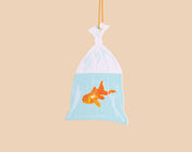 Goldfish in a Bag Air Freshener - Rain Scent - Summer, County Fair, Pet, Fish - Stocking stuffer, Holiday, Gift Guide