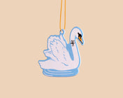 Swan Air Freshener - Blueberry Scent - Spring, Summer, Nature, Birds, Animals - Stocking stuffer, Holiday, Gift Guide