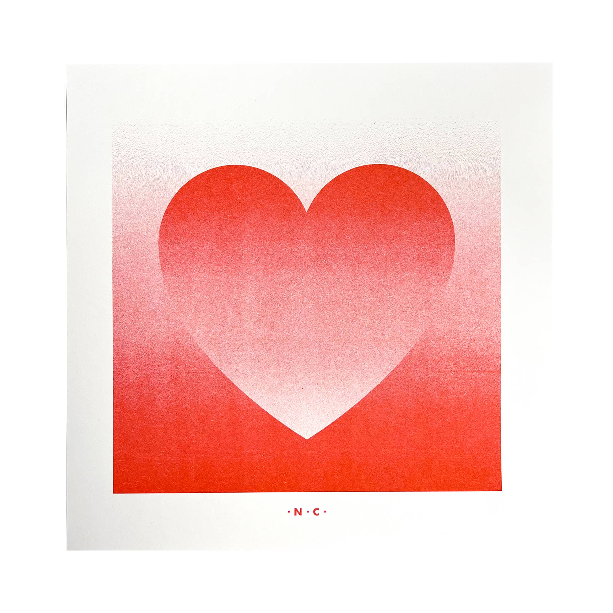 Heart Gradient - Art Risograph Print