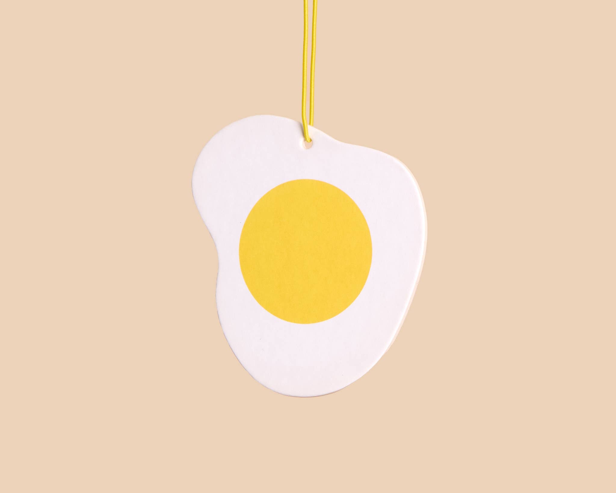 Fried Egg Air Freshener - White Tea Scent - Food, Snack, Breakfast - Stocking stuffer, Holiday, Gift Guide