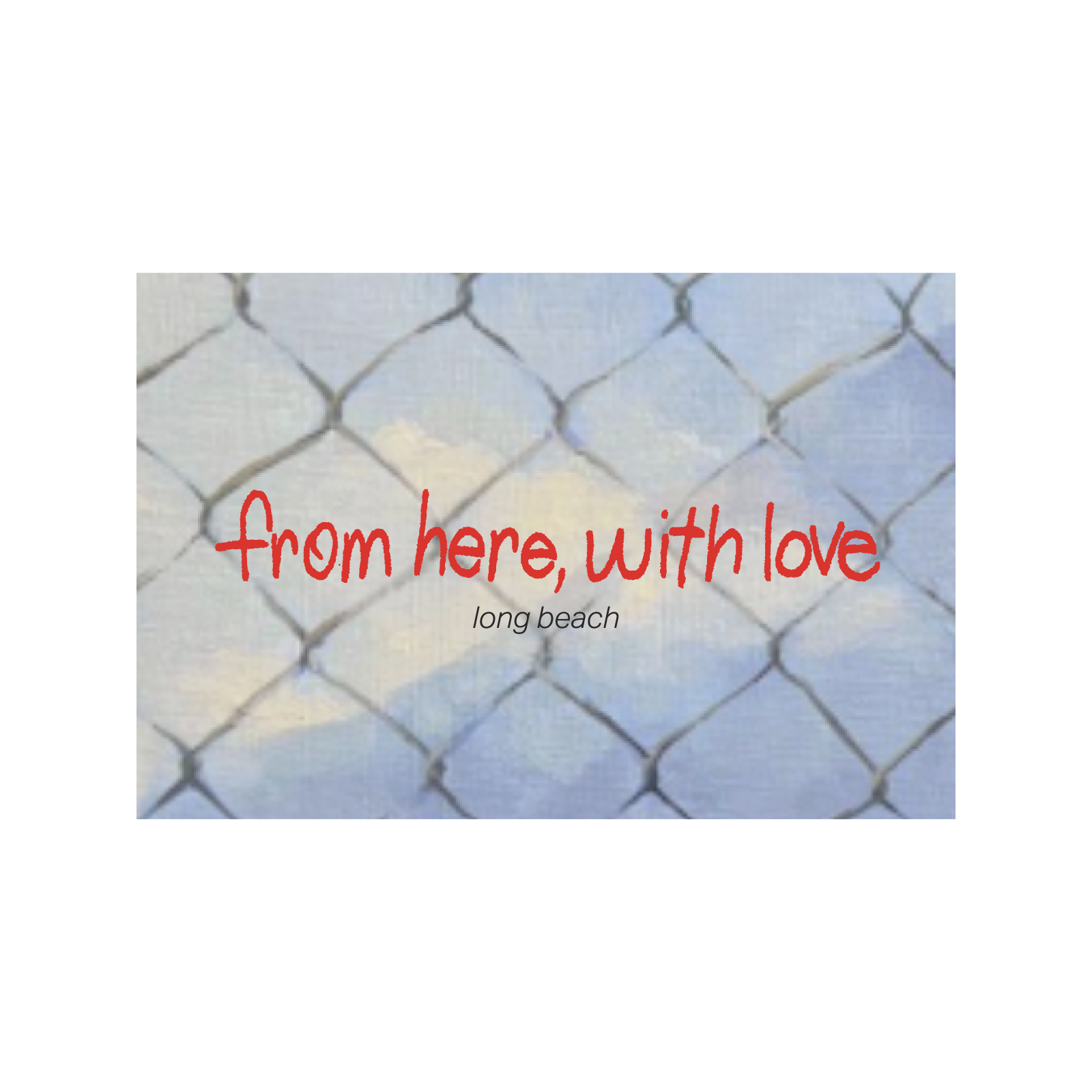 from here, with love postcards