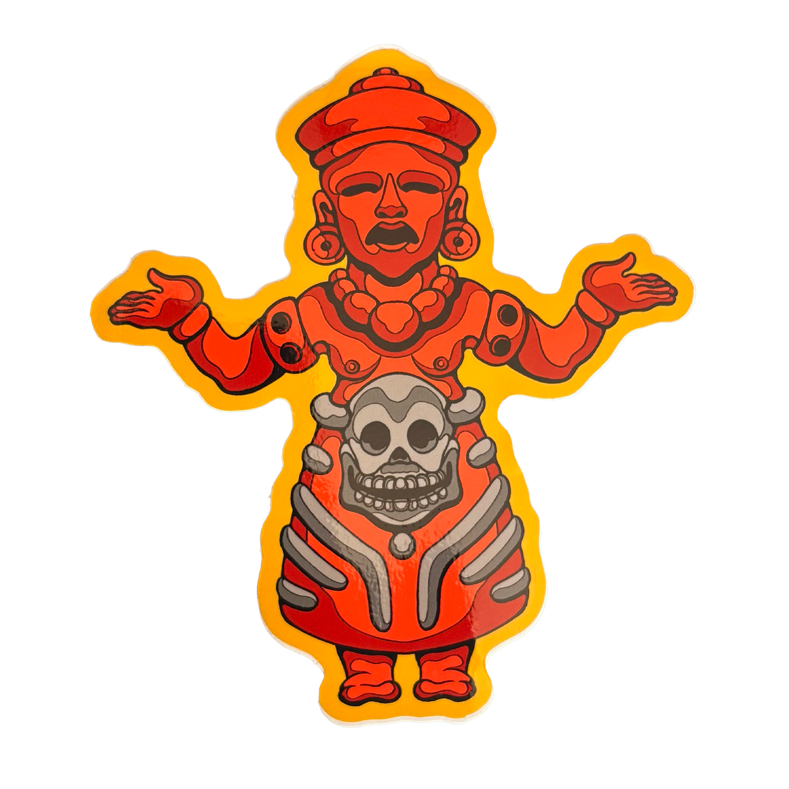 Mort - screen-printed stickers