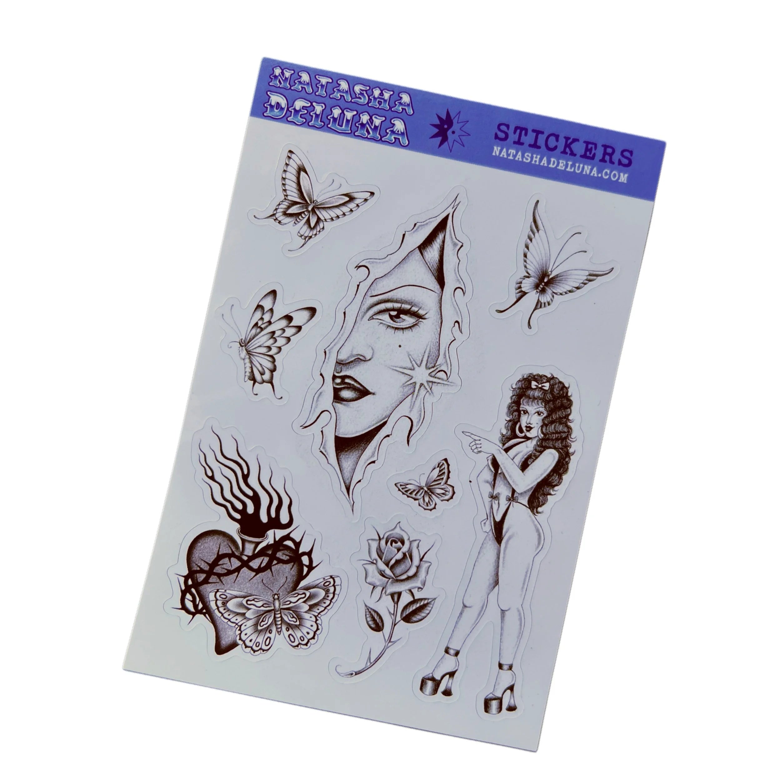 Natasha DeLuna - Tattoo Sticker Sheet
