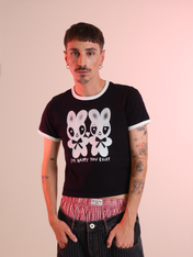 I'm Happy U Exist baby tee by Humberto Cruz