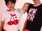Happy & Sad baby tee by Humberto Cruz